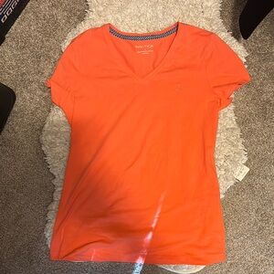 Nautica Orange Fitted Short Sleeve T-Shirt